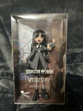 Monster High Wednesday Collectible Doll, Wednesday Addams